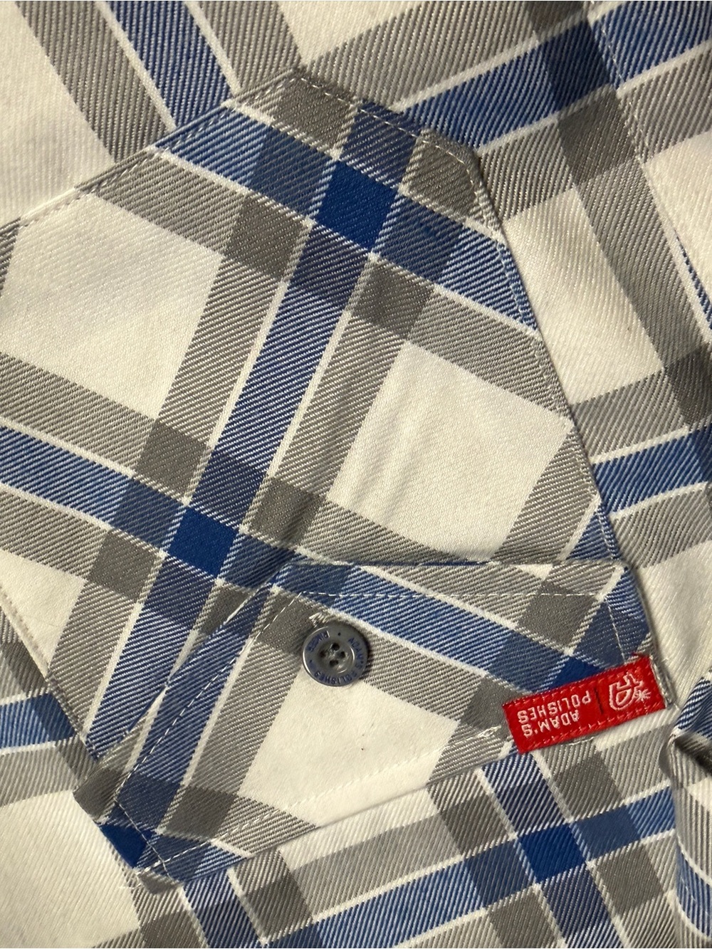 DIXXON Blue and Gray Plaid Button-Up Shirt - Picture 4 of 7